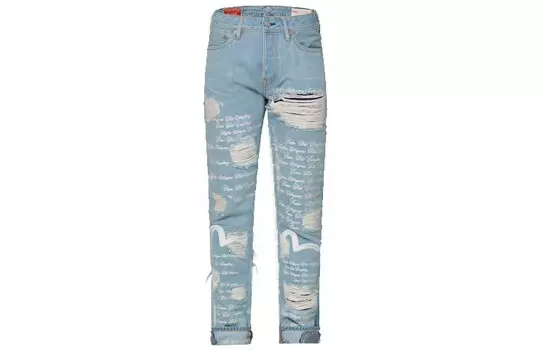 Ev Bravado X Повседневные брюки мужские синие Evisu, синий