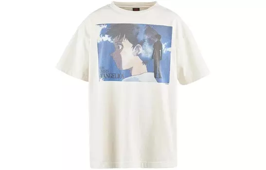 Evangelion Co-branded Model Футболка унисекс белая Saint Mxxxxxx, белый