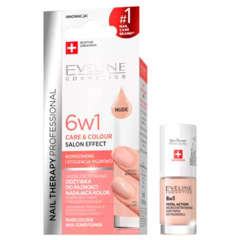 Eveline Cosmetics 6w1 C&C нюдовый кондиционер для ногтей, 5 мл