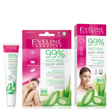 Eveline Cosmetics Aloe Vera набор для удаления волос на лице, 1 упаковка