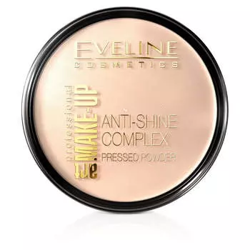 Eveline Cosmetics Art Make-Up Anti-Shine Complex Pressed Powder Матирующая минеральная пудра с шелком 32 Натуральная 14г