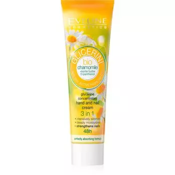 Eveline Cosmetics Крем Glycerini глицериновый концентрированный для рук и ногтей Био Ромашка 100мл
