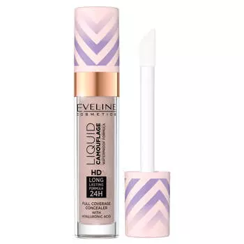 Eveline Cosmetics Liquid Camouflage водостойкий камуфлирующий консилер с гиалуроновой кислотой 04 Светлый Миндаль 7,5мл