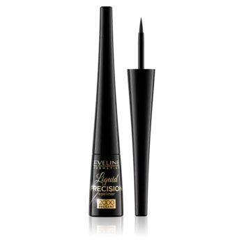 Eveline Cosmetics Liquid Precision Liner 2000 черная жидкая подводка для глаз, 4 мл