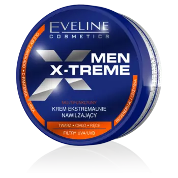 Eveline Cosmetics Men X-Treme Многофункциональный интенсивно увлажняющий крем для лица и тела для мужчин, 200 мл