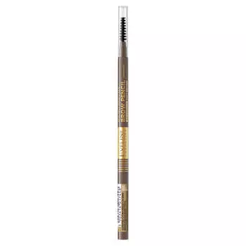 Eveline Cosmetics Micro Precise Brow Pencil Сверхточный карандаш для бровей 02 Мягкий коричневый