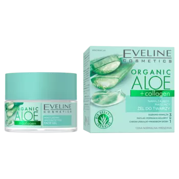 Eveline Cosmetics Organic Aloe увлажняющий и матирующий гель для лица, 50 мл