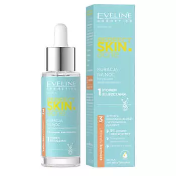 Eveline Cosmetics Perfect Skin.acne ночной уход, корректирующий несовершенства - 1 степень отшелушивания 30мл