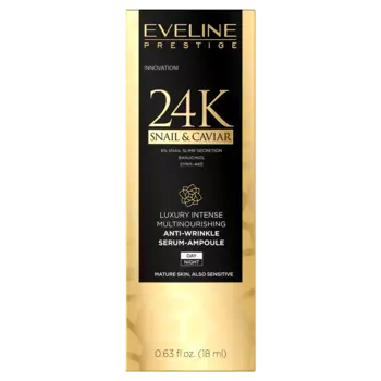 Eveline Cosmetics Prestige 24K Сыворотка для лица против морщин, 18 мл