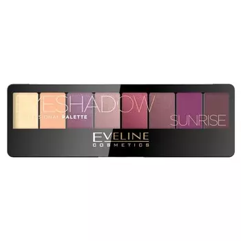 Eveline Cosmetics, Professional Eyeshadow Palette, Палитра из 8 теней для век, Sunrise