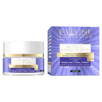 Eveline Cosmetics Retinol&Niacynamid моделирующий крем для лица 60+ на ночь, 50 мл