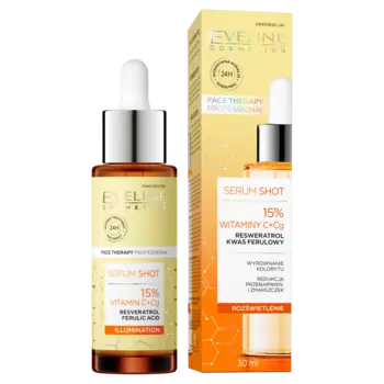 Eveline Cosmetics Shot сыворотка для лица с 15% витамином С, 30 мл