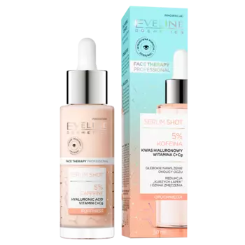 Eveline Cosmetics Shot сыворотка для лица с 5% кофеином, 30 мл