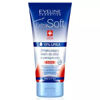 Eveline Cosmetics Смягчающий крем для ног Extra Soft от трещин на пятках 15% UREA 100мл