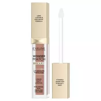 Eveline Cosmetics Wonder Match матовая жидкая помада 11 Milky Nude 6.8 мл