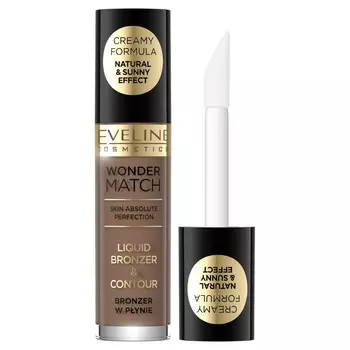 Eveline Cosmetics Wonder Match жидкий бронзатор 02 4,5 мл