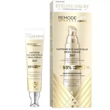 Eveline D'Aury RemodeLift Therapy 3in1 Caffeine Meso-Eye Cream 15 мл