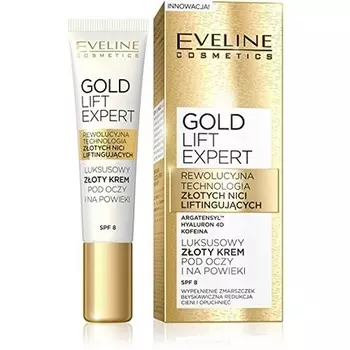 Eveline Gold Lift Expert Сильно укрепляющий крем для кожи вокруг глаз против морщин 15 мл Eveline Cosmetics