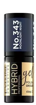 Eveline Hybrid Professional гибридный лак для ногтей, 343 Moonlight Night