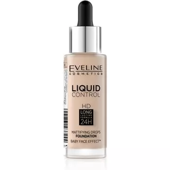 Eveline Liquid Control Hd Longstay Матирующий праймер 32 мл 010 Светло-бежевый, Eveline Cosmetics