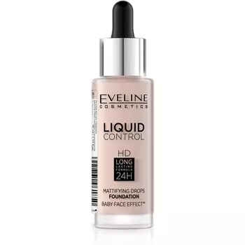 Eveline Liquid Control Hd Матирующий праймер длительного действия 32 мл 005 Слоновая кость, Eveline Cosmetics