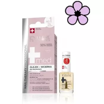 Eveline Nail Therapy Professional +Med втирающее масло для ногтей и кутикулы 12 мл веганское, Eveline Cosmetics