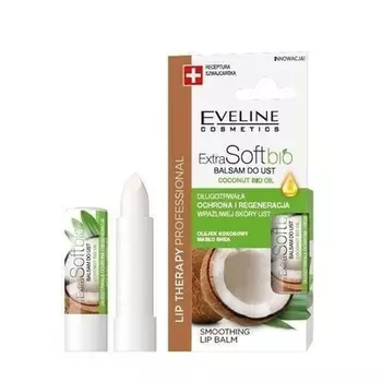 Eveline Professional Therapy Экстрамягкий биозащитный кокосовый бальзам для губ 4г