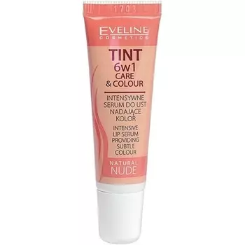 Eveline Tint 6In1 Care & Color Intensiv Бальзам для губ Сыворотка Тонкий цвет Натуральный телесный цвет, Eveline Cosmetics