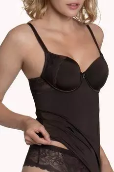 'Evelyn' Топ на косточках с пенопластовыми чашками Lisca, фиолетовый