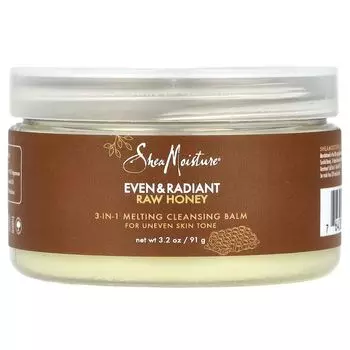 Even & Radiant Raw Honey, тающий очищающий бальзам 3-в-1, 3,2 унции (91 г) Sheamoisture
