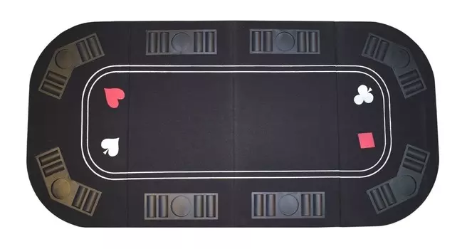 Ever green, Столешница складная, Покер 2в1, 160x80 см, Черный Evergreen