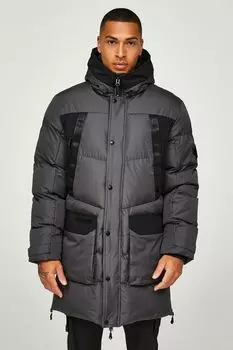 Everno длинный пуховик Zavetti Canada, серый