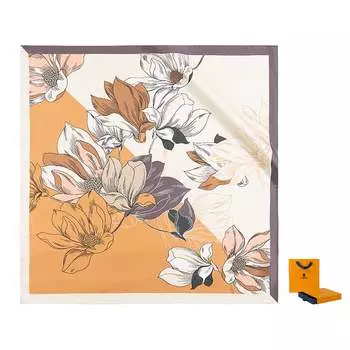 Everything Is Good WENSLI Женский шелковый шарф, Апельсин