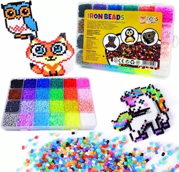 EVI KIDS IRON BEADS Гладильные бусины миди - XXL набор более 15 000 шт.