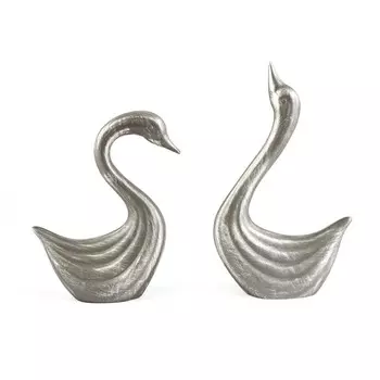 Evidea Deco White Swan Набор из 2 декоративных фигурок - Белый