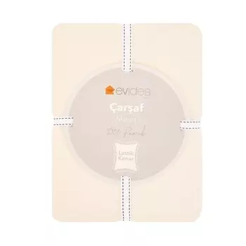 Evidea Soft King Size Эластичная двойная простыня - Белый - 180x200 см