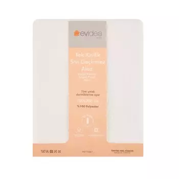 Evidea Soft одноместные эластичные матрацы с защитой от жидкости - белые - 100x200 см