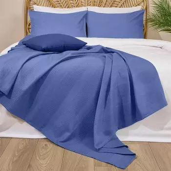 Evidea Soft Waffle Single Pike - Синий - 150x220 см