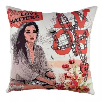 Evila Originals, A10831-GRV0197, разноцветная, подушка, 50 % хлопок / 50 % полиэстер