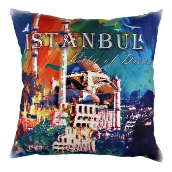 Evila Originals, A10852- GRV2116, разноцветная, подушка, 50 % хлопок / 50 % полиэстер