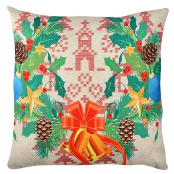 Evila Originals, A11925- GRC0184, разноцветная, подушка, 50 % хлопок / 50 % полиэстер