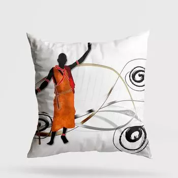 Evila Originals, A11935- GRV3159, разноцветная, подушка, 50 % хлопок / 50 % полиэстер