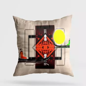 Evila Originals, A11941- GRV3165, разноцветная, подушка, 50 % хлопок / 50 % полиэстер