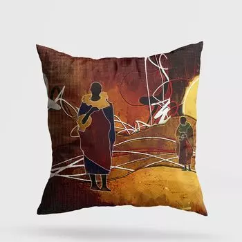 Evila Originals, A11952- GRV3176, разноцветная, подушка, 50 % хлопок / 50 % полиэстер