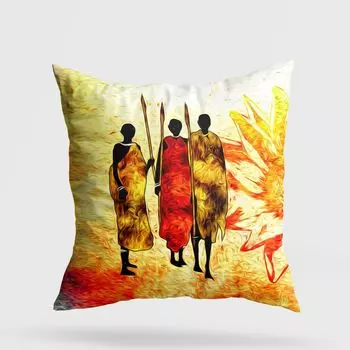 Evila Originals, A11955- GRV3179, разноцветная, подушка, 50 % хлопок / 50 % полиэстер