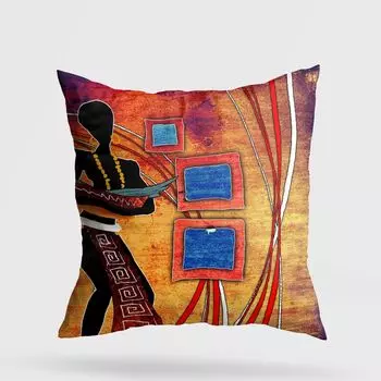 Evila Originals, A11966- GRV3190, разноцветная, подушка, 50 % хлопок/50 % полиэстер