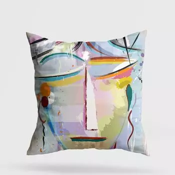 Evila Originals, A11976- GRV3201, разноцветная, подушка, 50 % хлопок / 50 % полиэстер