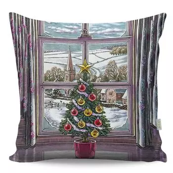 Evila Originals, A12993- GRC2148, разноцветная, подушка, 50 % хлопок / 50 % полиэстер