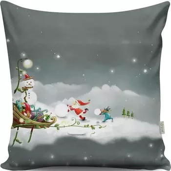 Evila Originals, A13007- GRC2162, разноцветная, подушка, 50 % хлопок / 50 % полиэстер