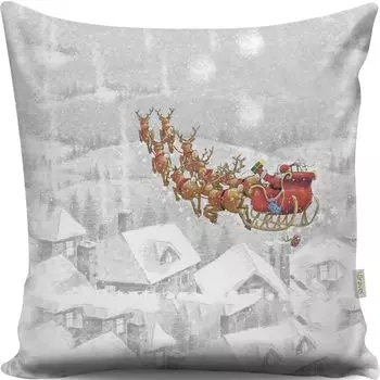 Evila Originals, A13009- GRC2164, разноцветная, подушка, 50 % хлопок / 50 % полиэстер